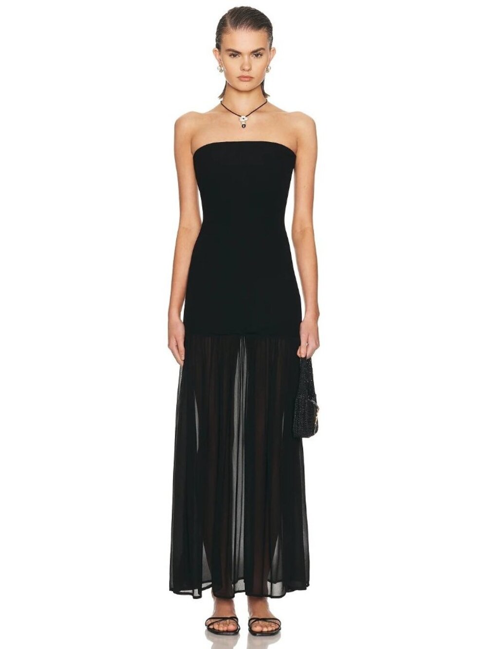 L'Academie by Marianna Amiens Gown in Black XS Womens Long Maxi dress